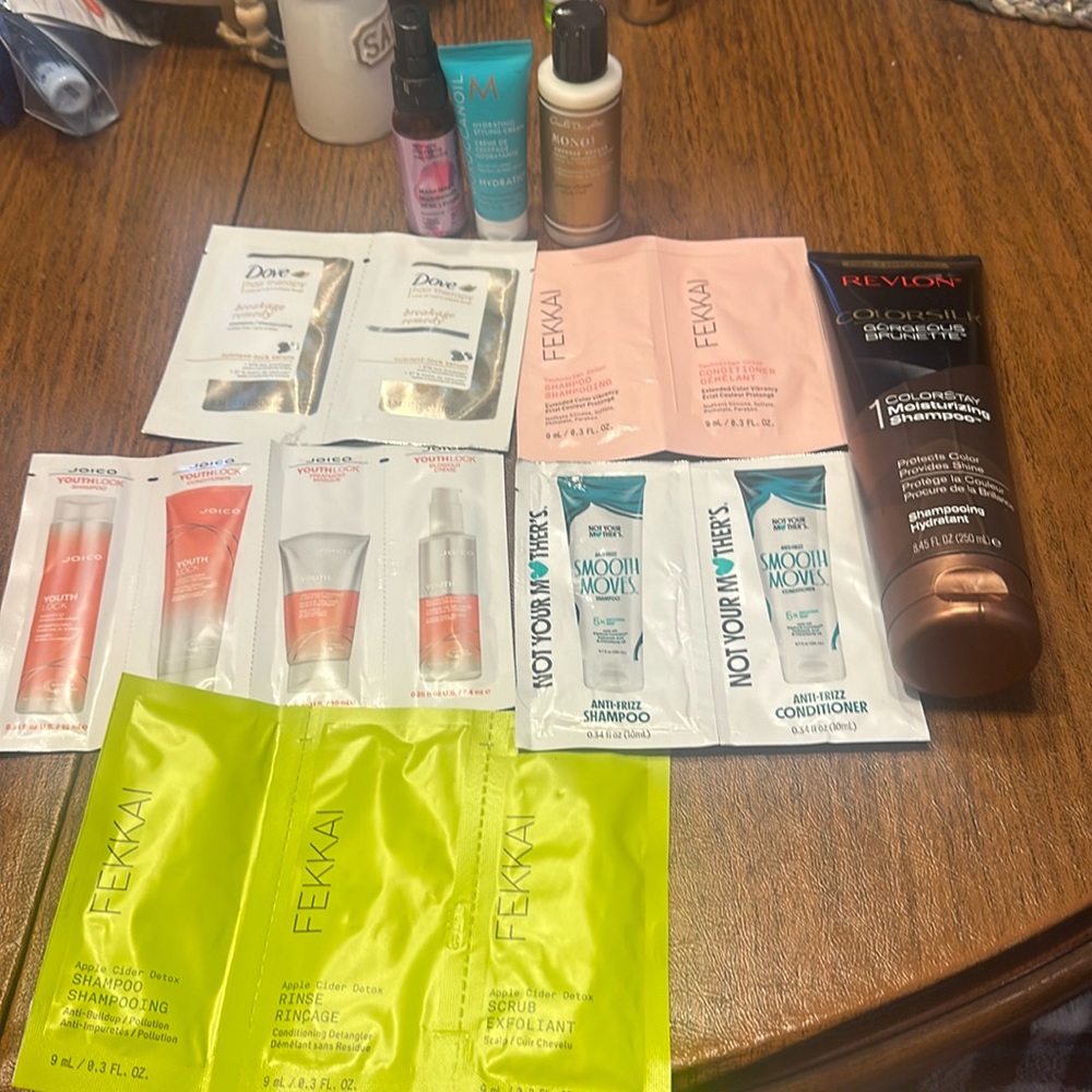 $35.00 free purchase Free sample Eva dove fekkai joico revlon Moroccan oil